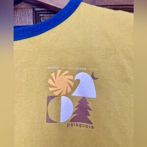 Vintage Patagonia Mustard Ringer Tee